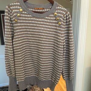 Belldini Gray and Brown Sweater